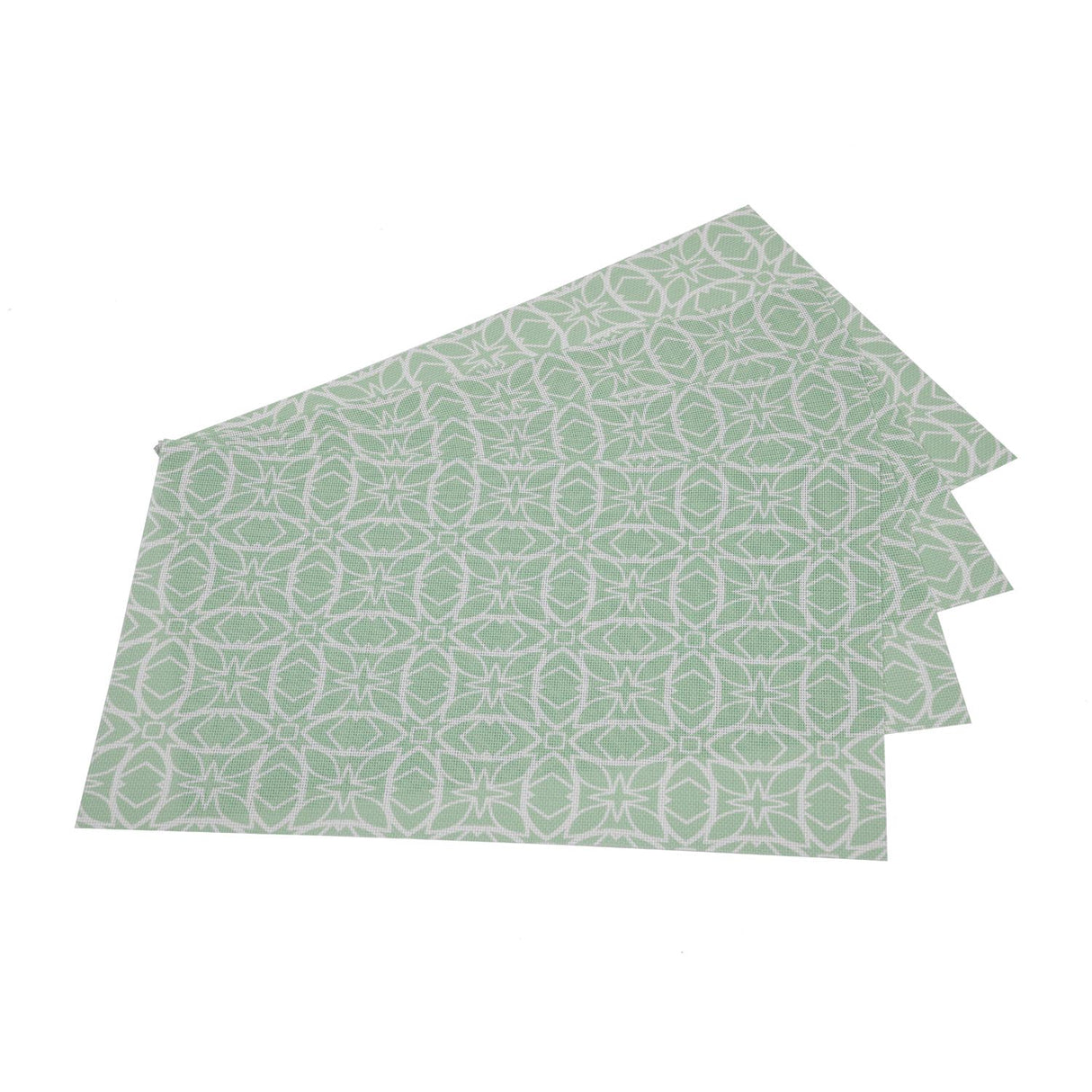 Floral PVC Placemat Set of 4- Green