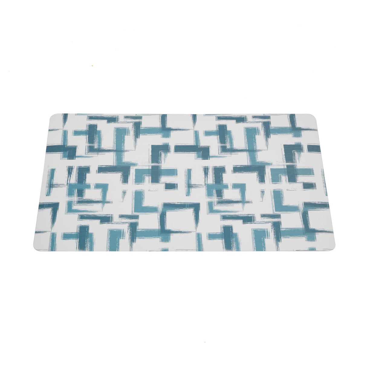 Abstract Printed EVA Placemat Set of 4- Blue