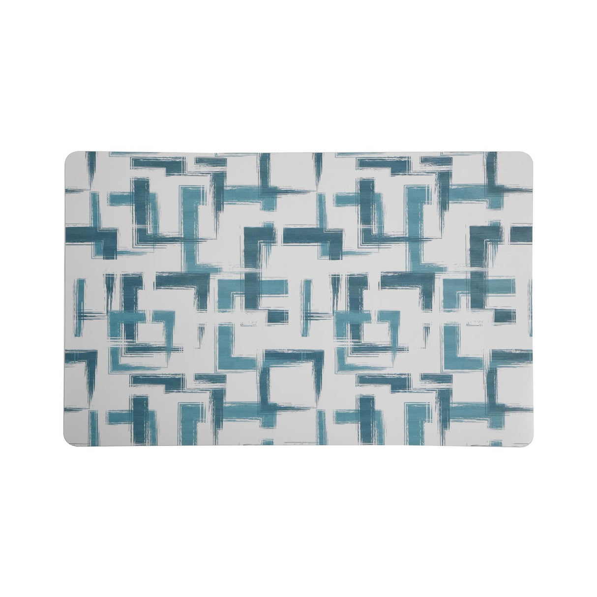 Abstract Printed EVA Placemat Set of 4- Blue