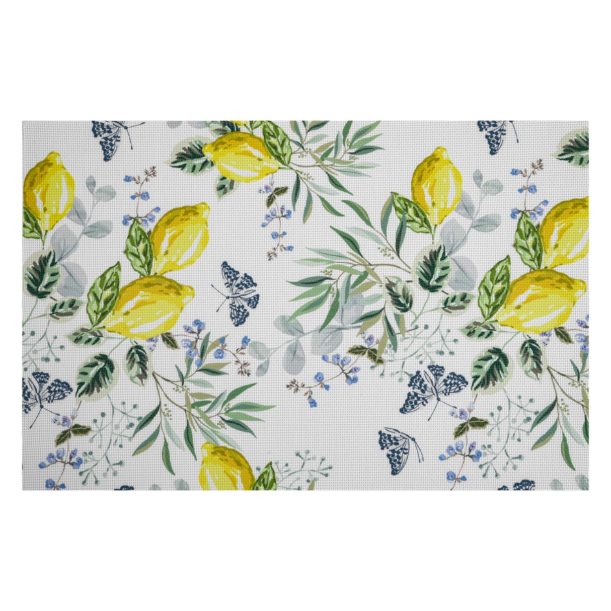 Lemon PVC Placemat Set of 4- Yellow