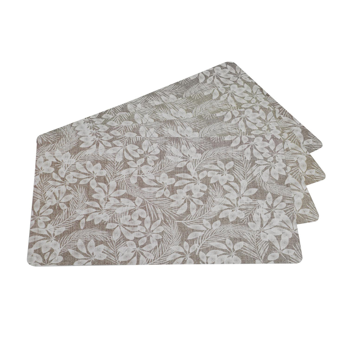 Floral Print EVA Placemat Set of 4- Beige