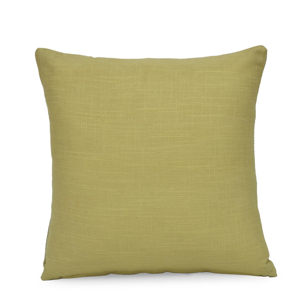 Nature Pulse Embroidered 16" x 16" Cushion Cover- Green