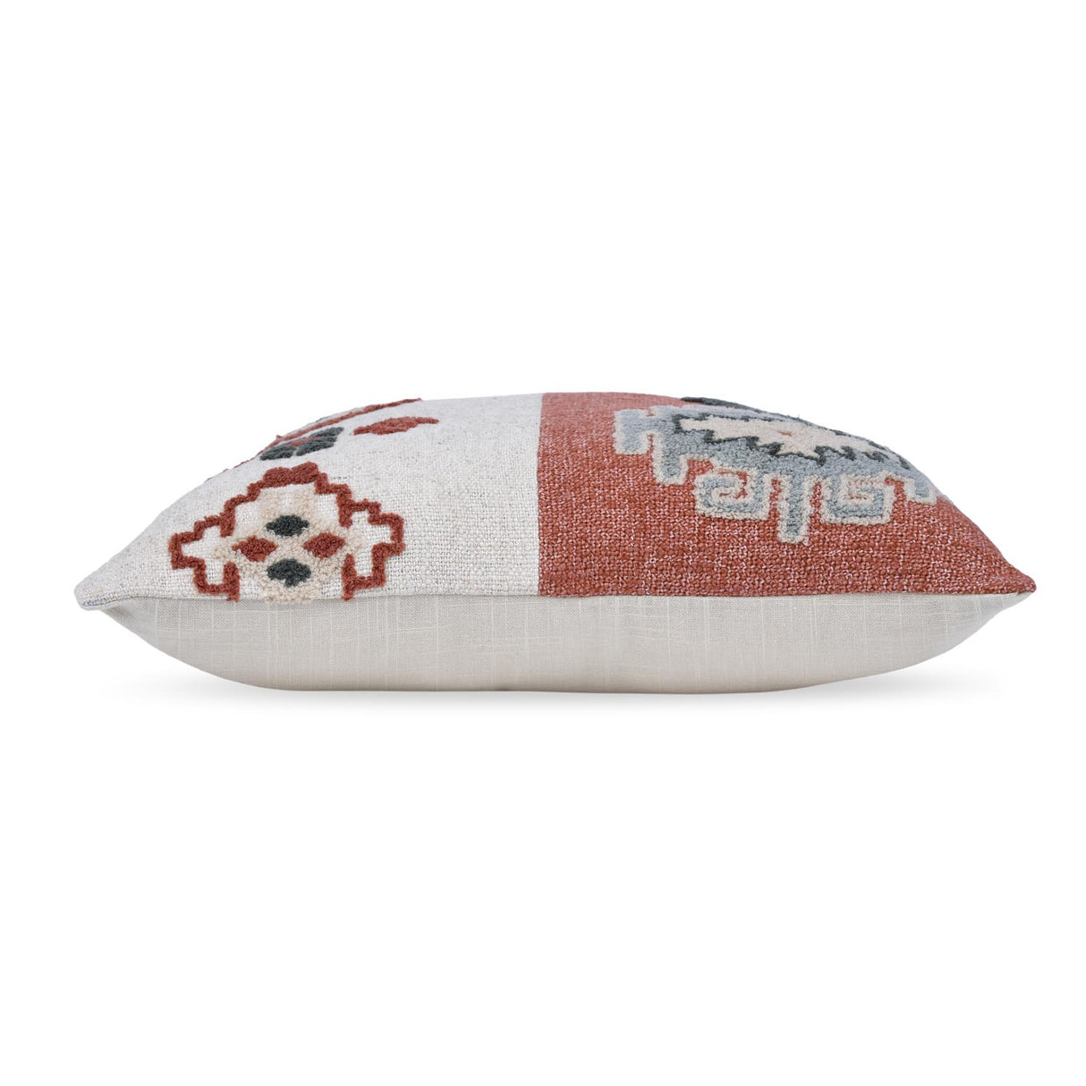 Floral Rhythm Embroidered 16" x 16" Cushion Cover- Multicolor