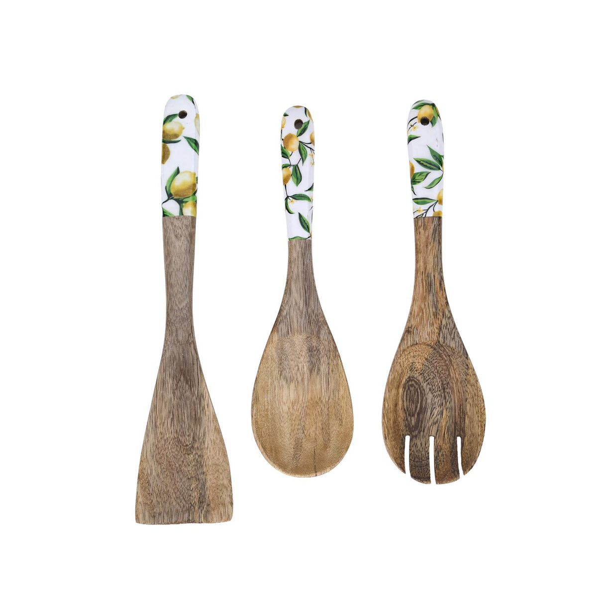 Wooden Spatula Set of 3- Yellow