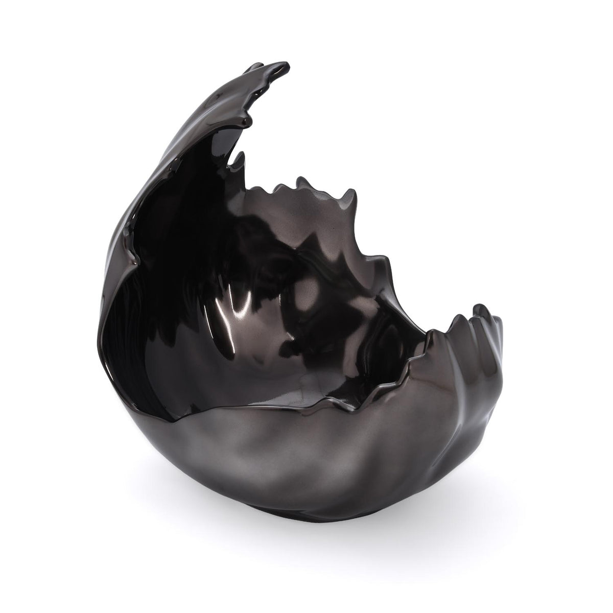 Hamatite Wave Aluminum Bowl- Grey