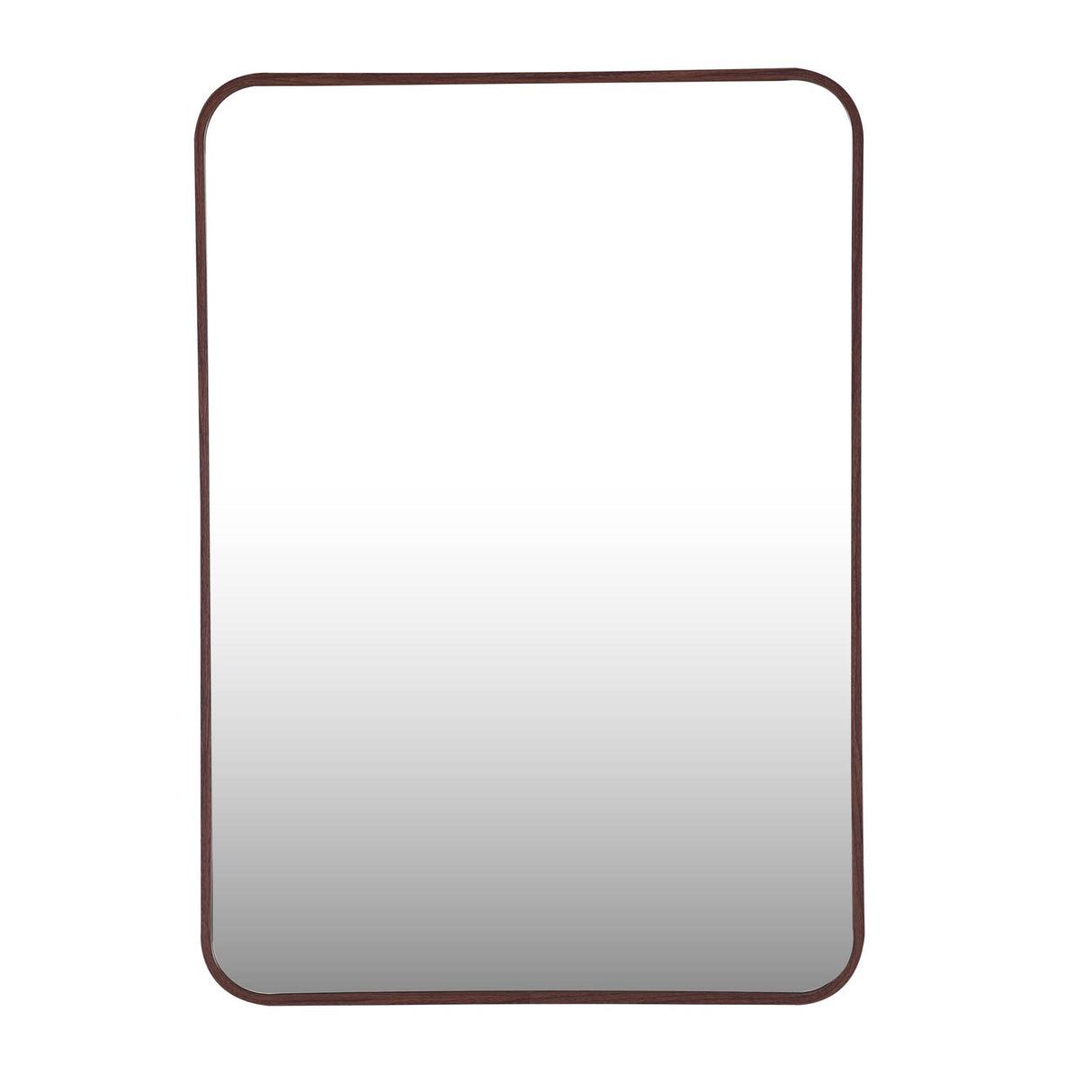 Organic Edge Wall Mirror- Brown
