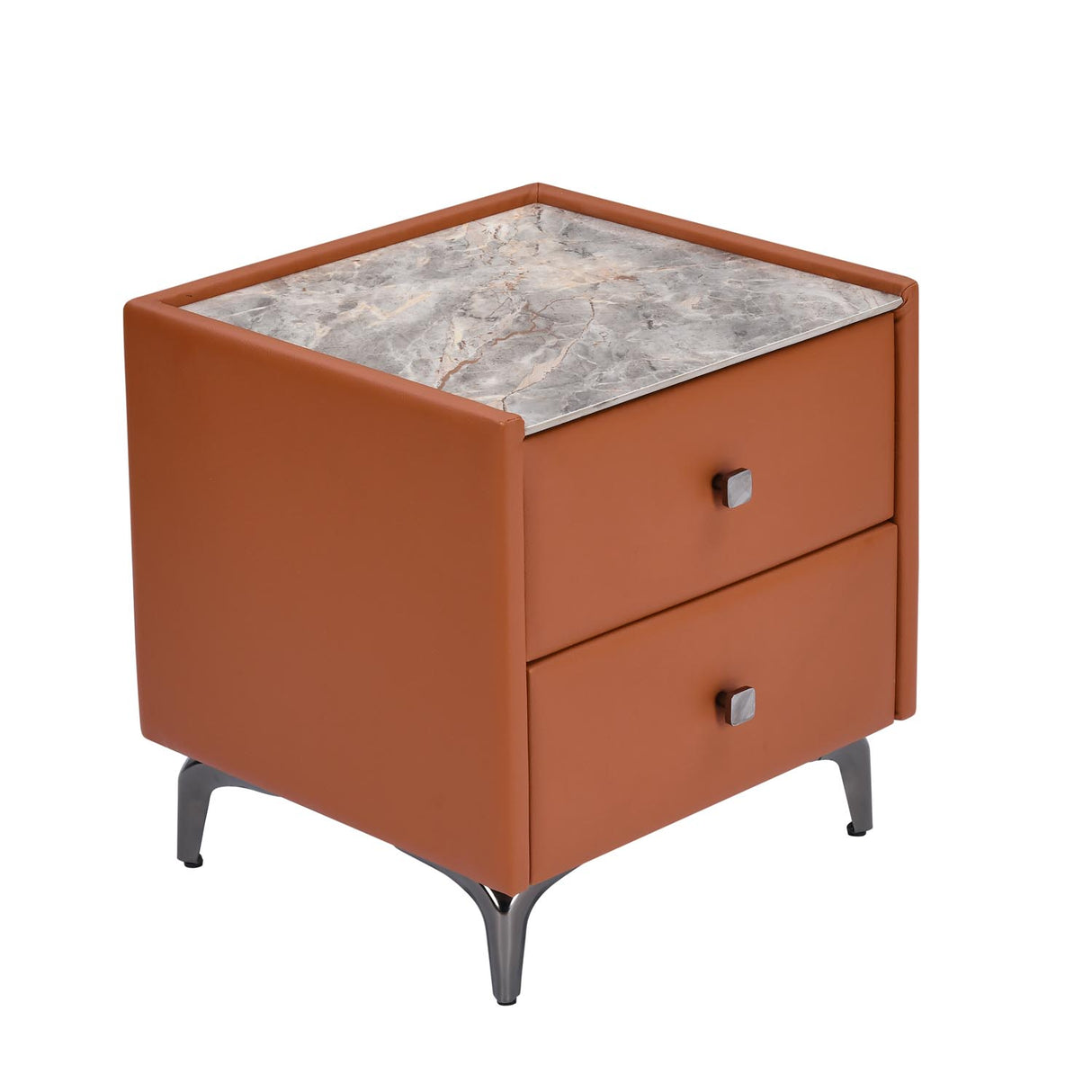 Lynn Upholstered Night Stand- Clay