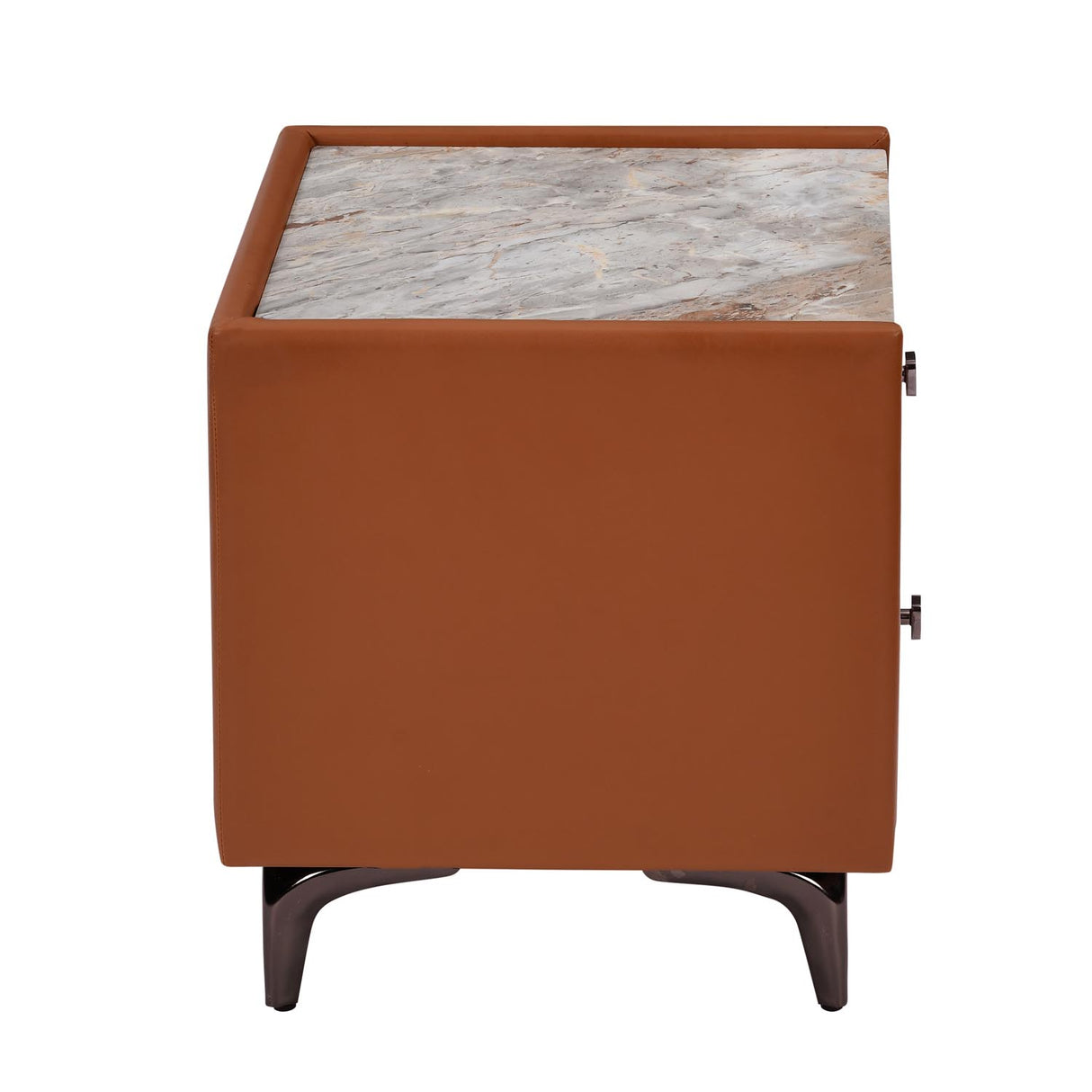 Lynn Upholstered Night Stand- Clay