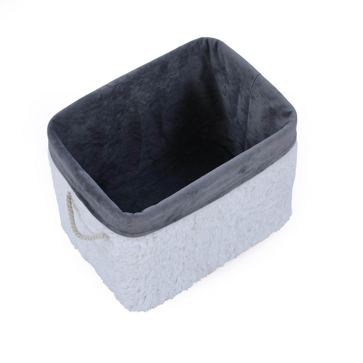 Plush Bamboo and Polyester Organiser Cover- White