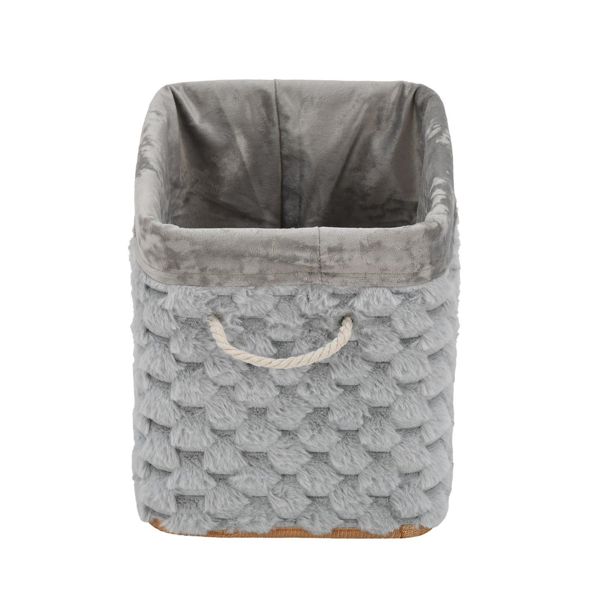 Diamond Pattern Bamboo and Polyester Organiser Cover- Grey