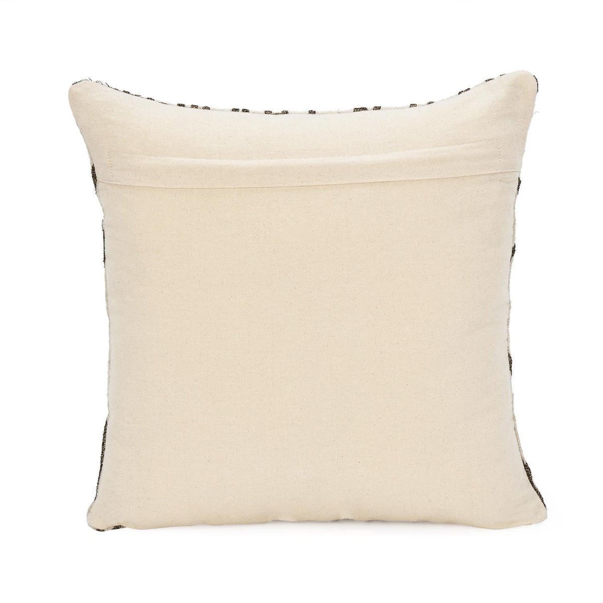 Abstract Design Cotton 16" x 16" Cushion Cover- Beige