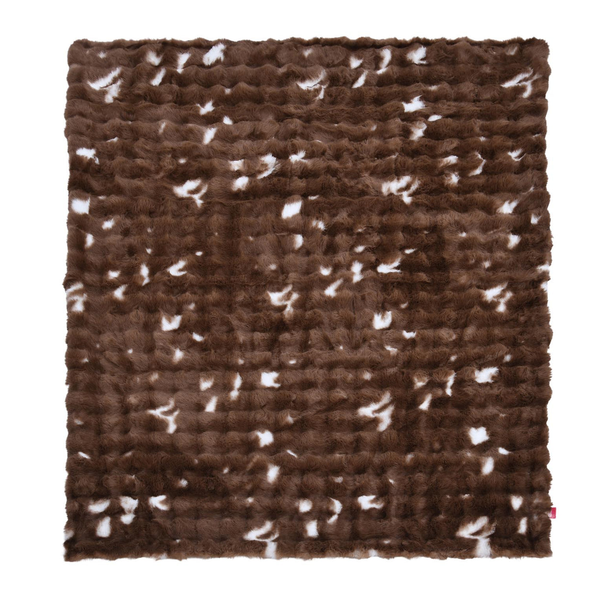 Soft Fur Polyester Single Blanket- Brown