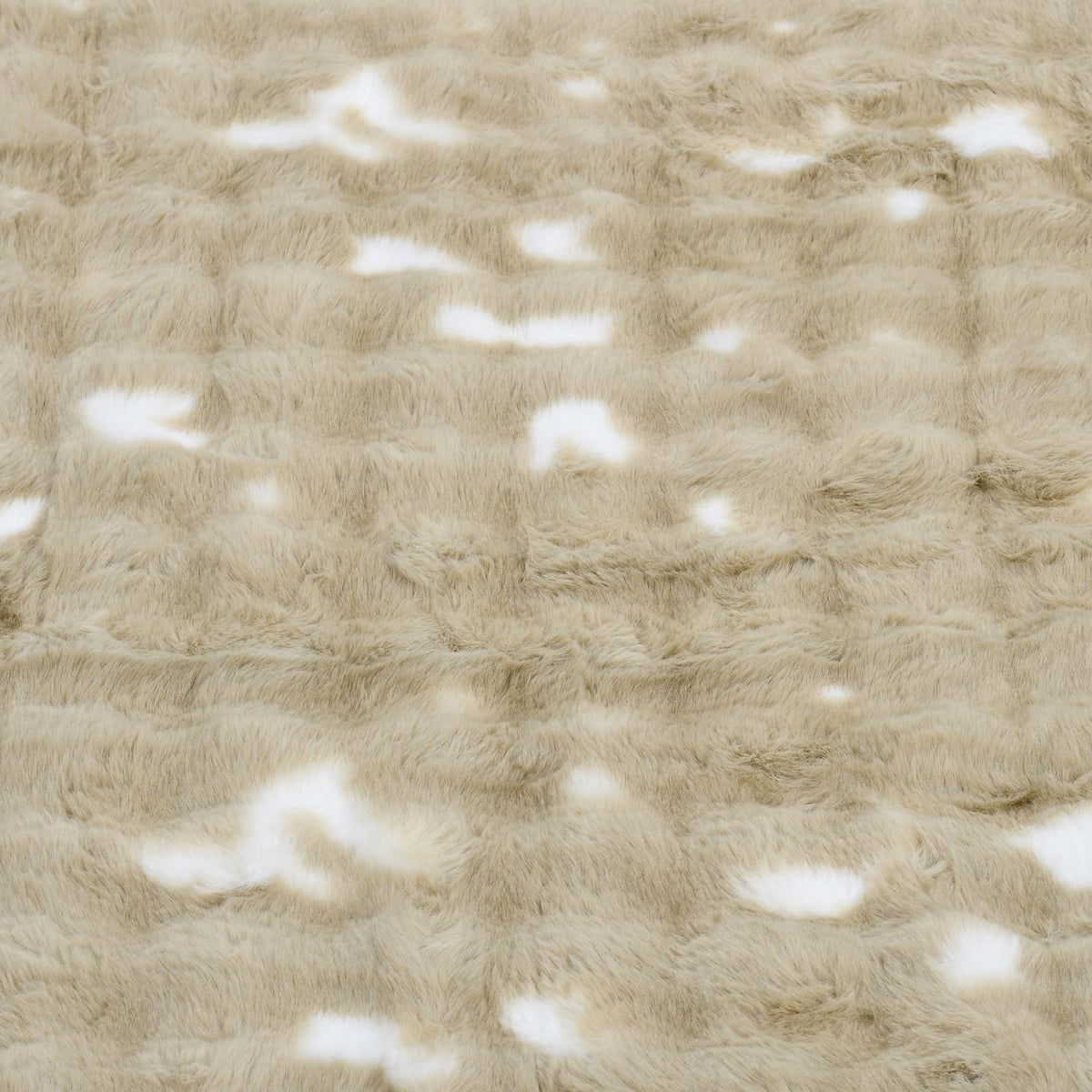 Soft Fur Polyester Double Blanket- Cream