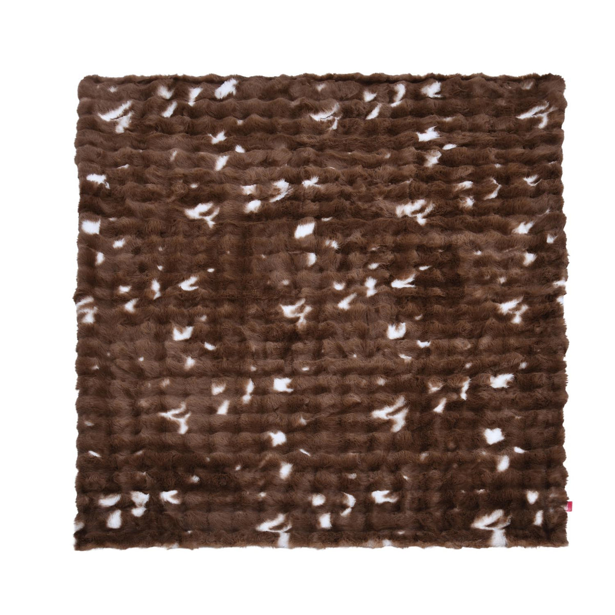 Soft Fur Polyester Double Blanket- Brown