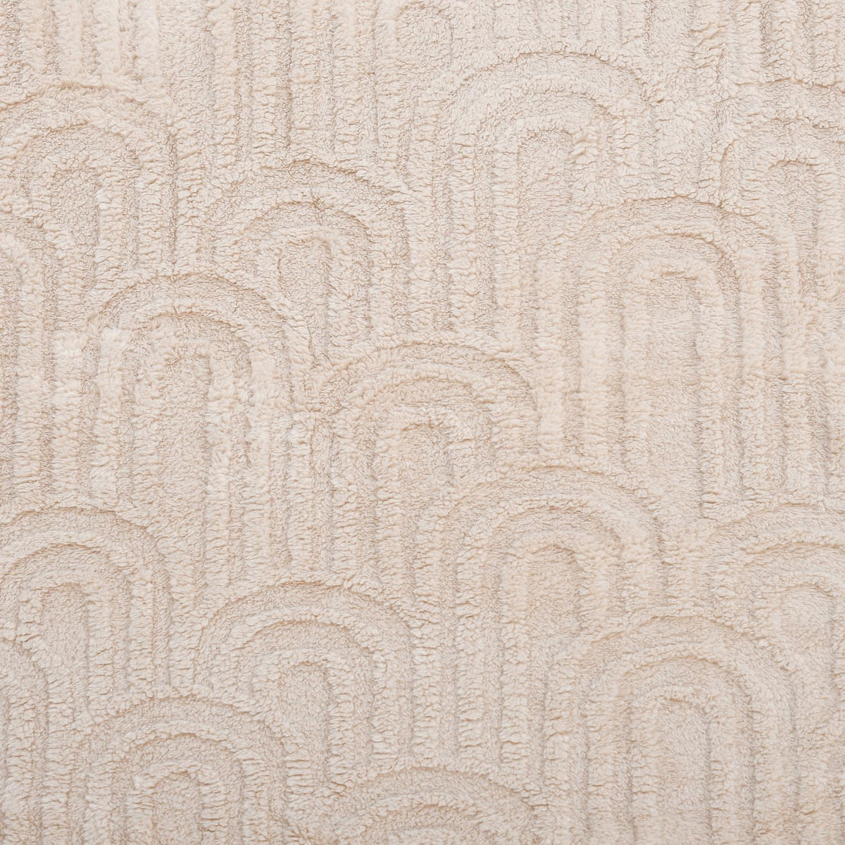 Arch Jacquard Polyester Double Blanket- Beige