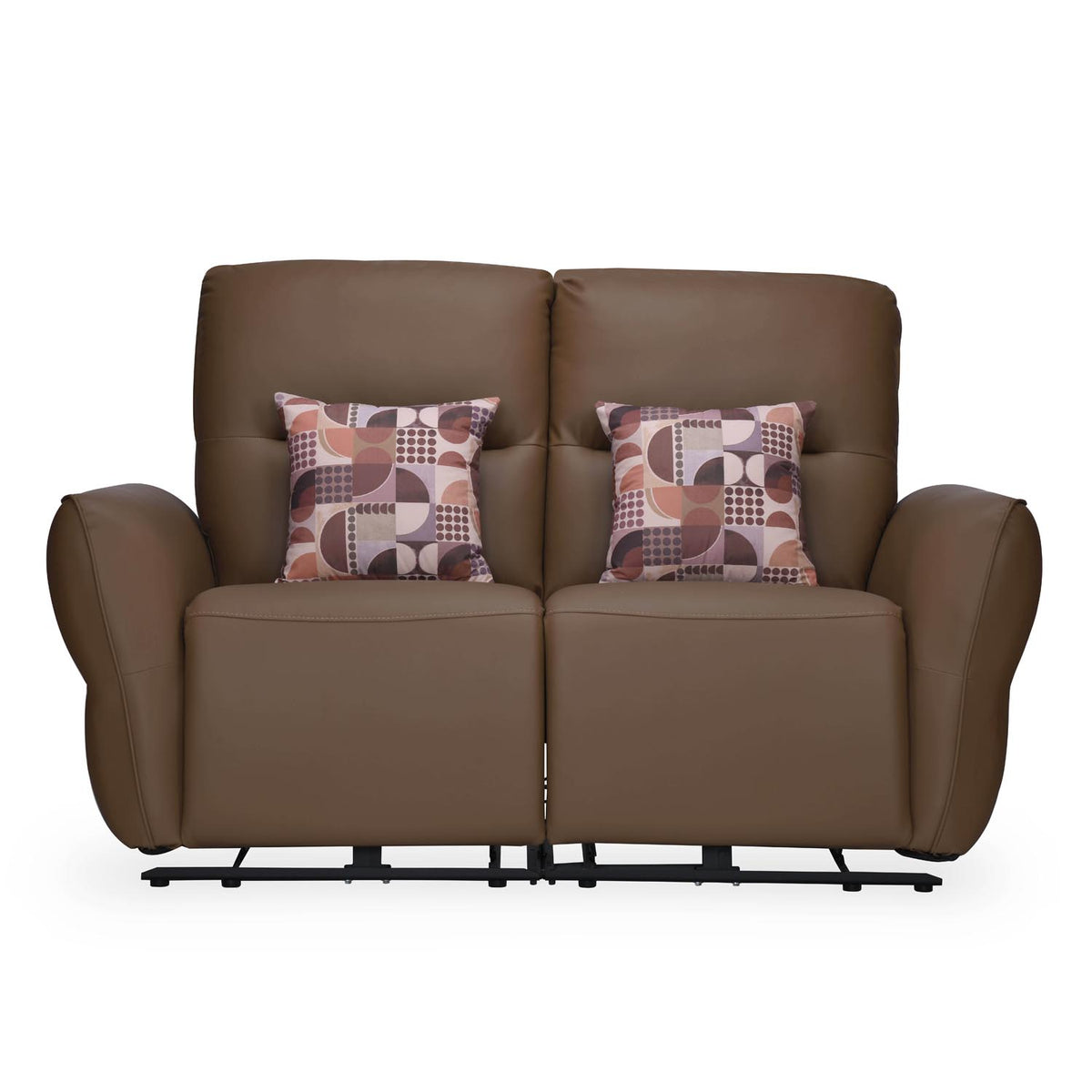 Norma 2 Seater Electric Recliner Sofa- Camel Brown