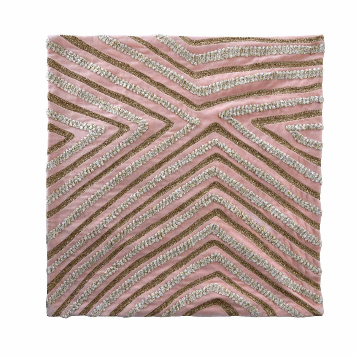 La Rosa Vortex lines Cushion Cover- Pink