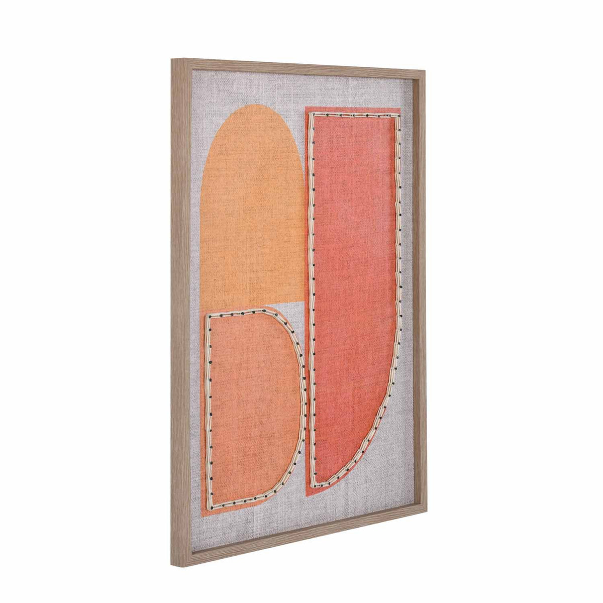 Modern Muse Earthy Elements 1 Canvas Painting- Brown