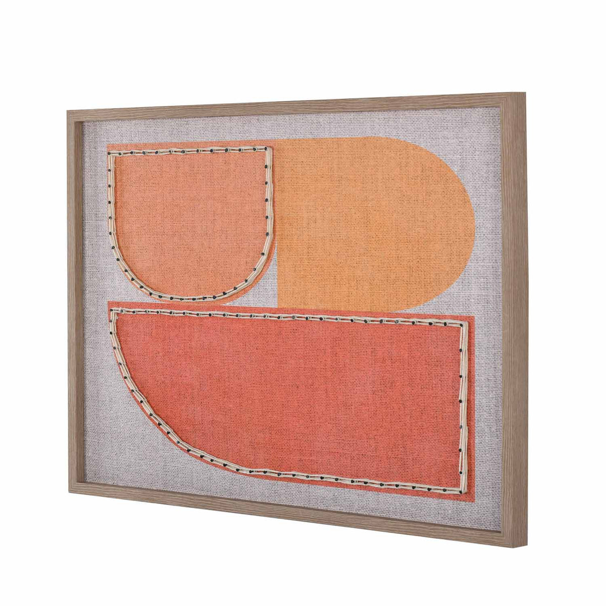 Modern Muse Earthy Elements 1 Canvas Painting- Brown