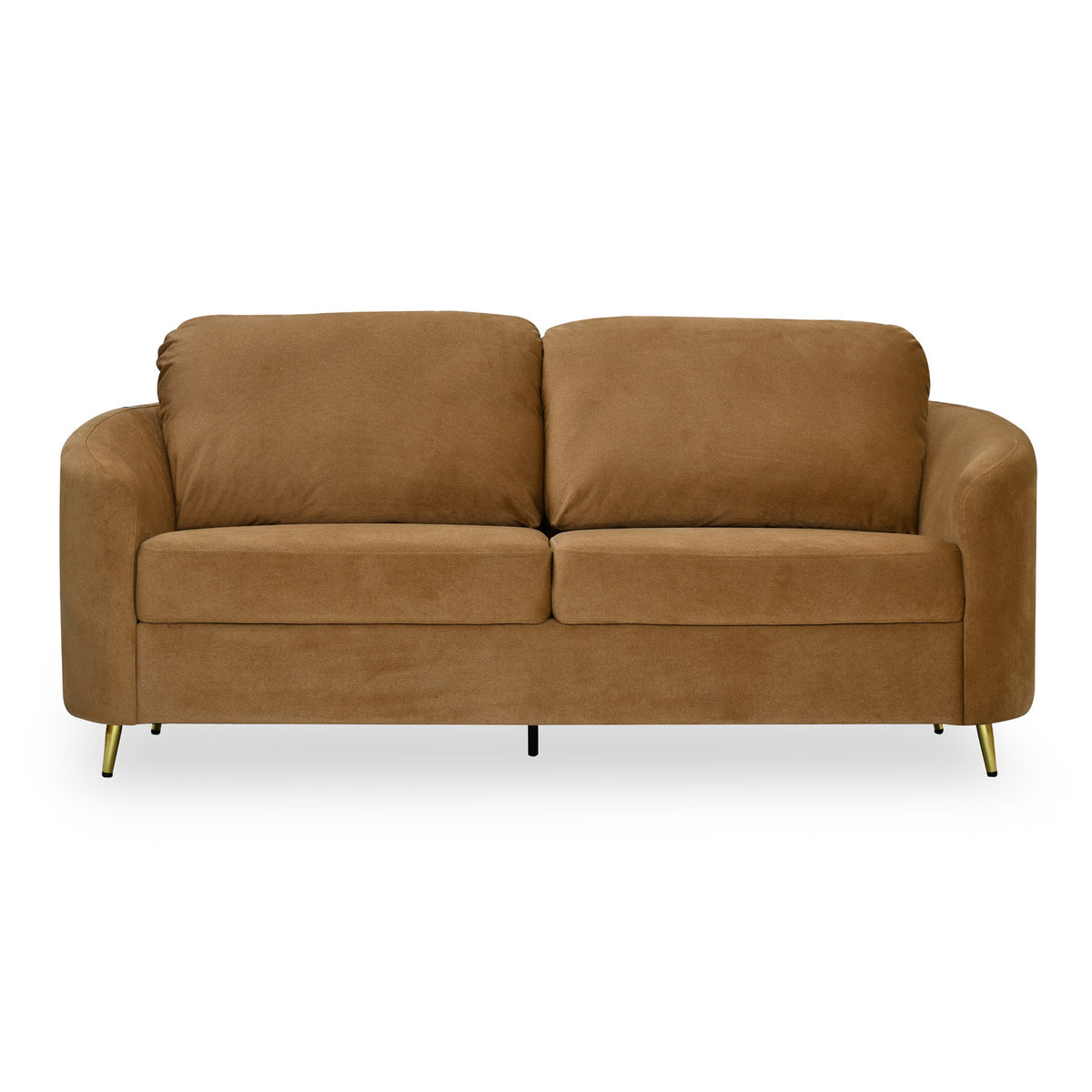 Arch 3 Seater Fabric Sofa- Rust Brown