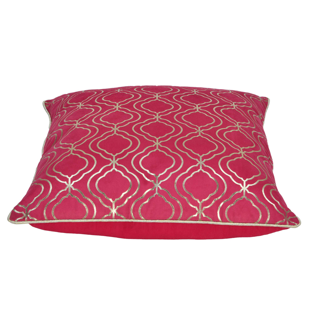 Madhuban Jharokha 16" x 16" Cushion Cover- Pink