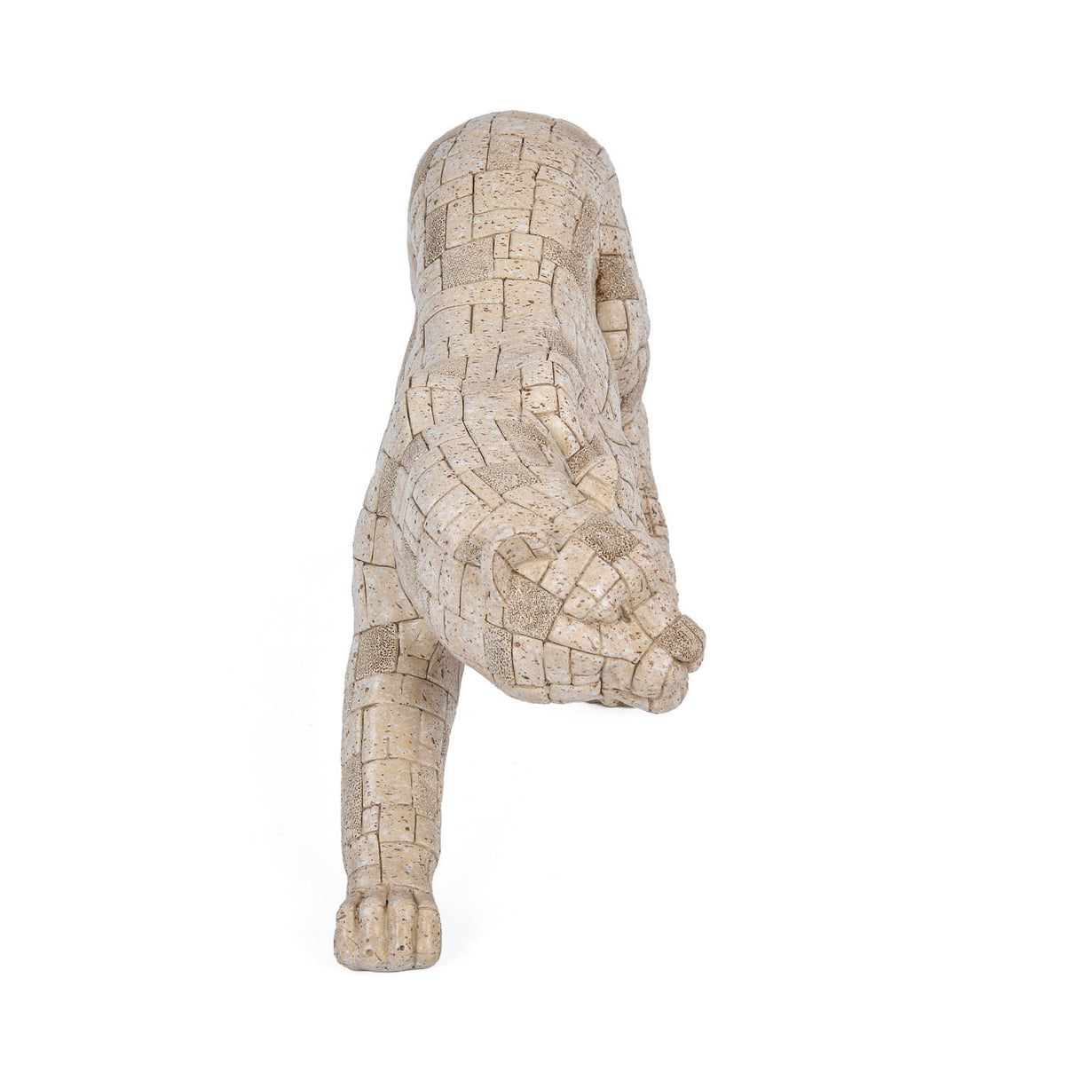 Urban Safari Lioness Mosaic Showpiece- Beige