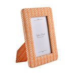 Leaf Design Table Photo Frame (Orange, 4 x 6 Inch)