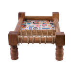 Khatiya Shaped Wooden Serving Platter (Brown)