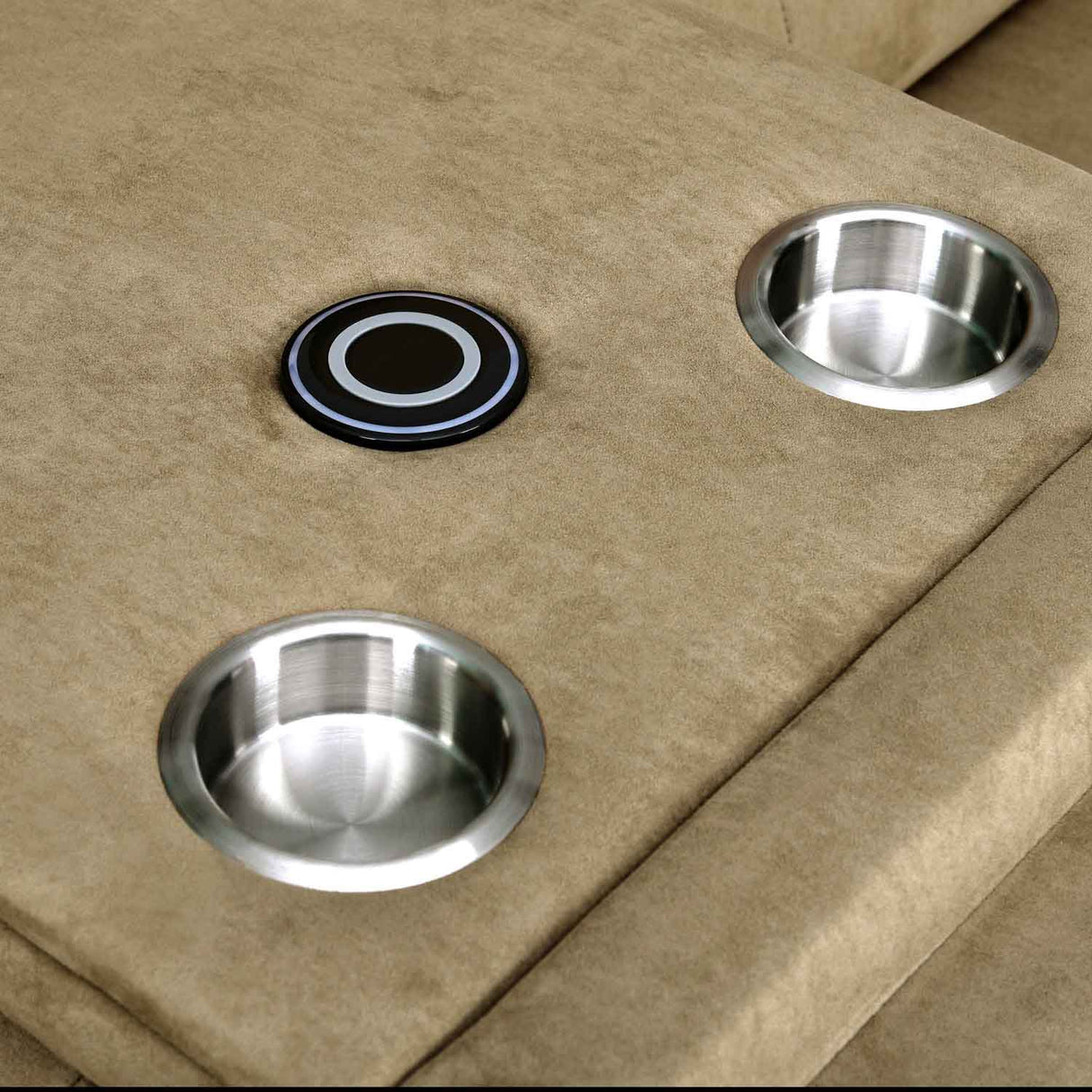 Clapton 3 Seater Double Motor Electric Recliner(Beige)