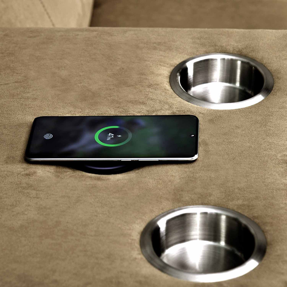 Clapton 3 Seater Double Motor Electric Recliner(Beige)