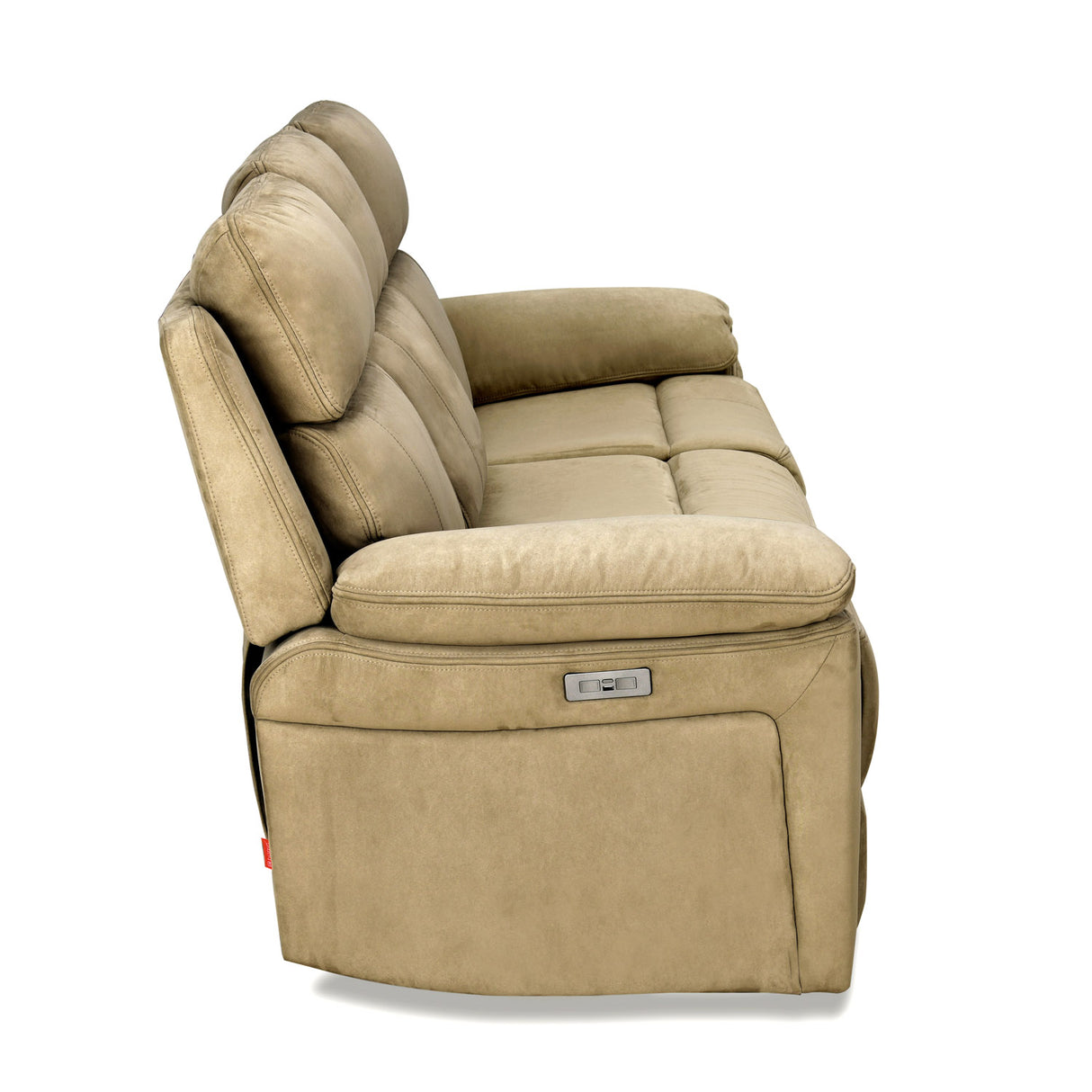 Clapton 3 Seater Double Motor Electric Recliner(Beige)