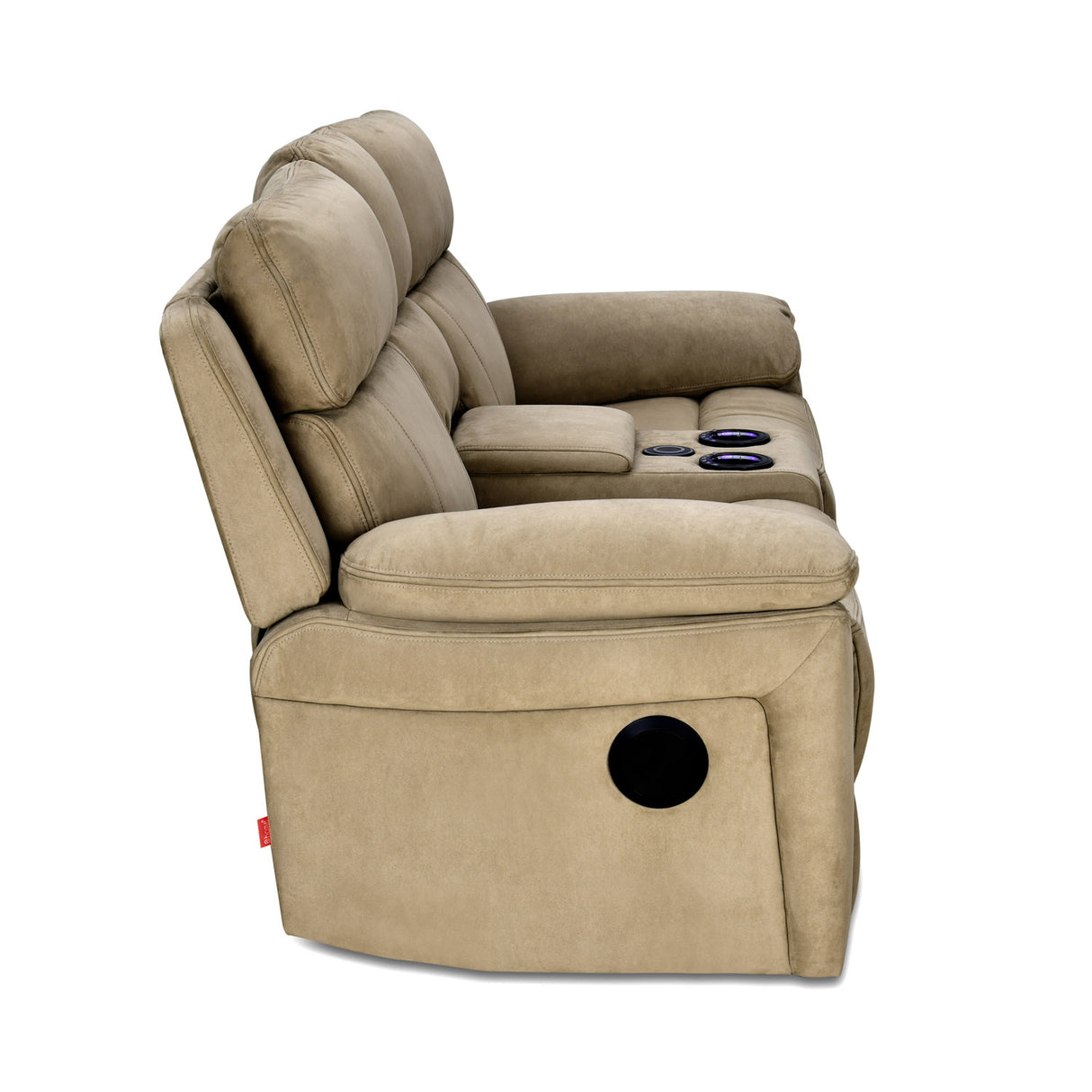 Clapton 2 Seater Double Motor Electric Recliner With Smart Center Console (Beige)