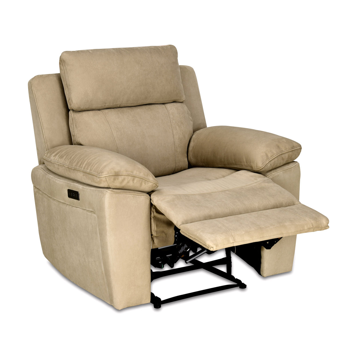 Clapton 1 Seater Double Motor Electric Recliner (Beige)