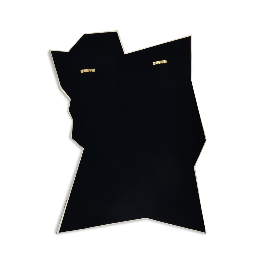 Abstract Geometric Polyresin Wall Decor (Beige)