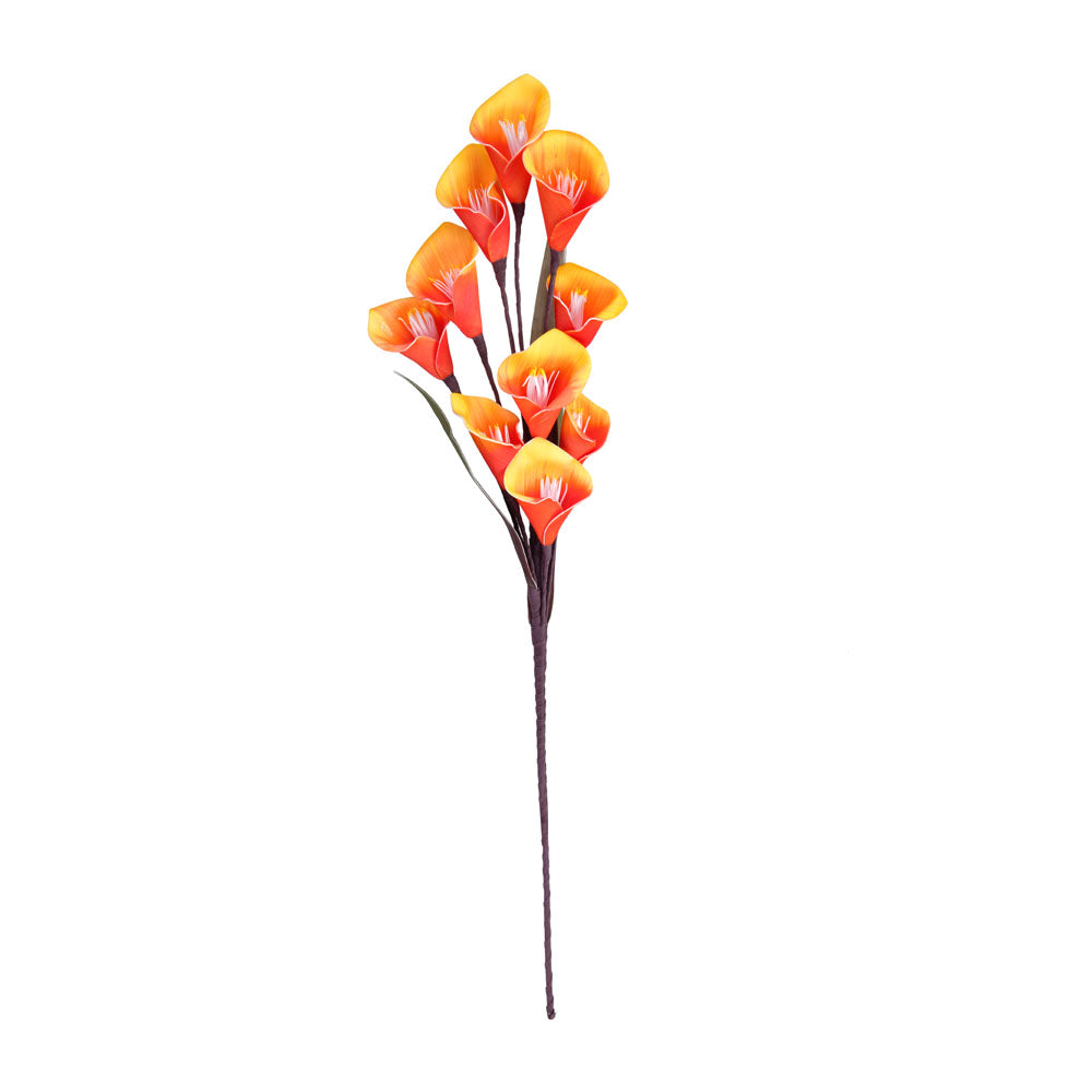 Artificial Tulip Flowers Bunch (Orange)