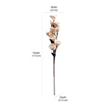 Artificial Mini Roses Flower Bunch (White)