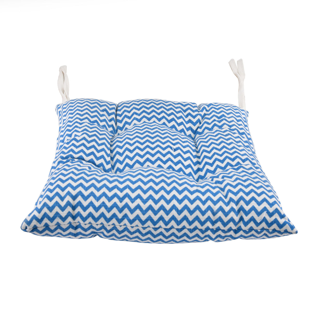 Nilkamal Abstract Soft 16" x 16" Square Chair Pad (Blue)