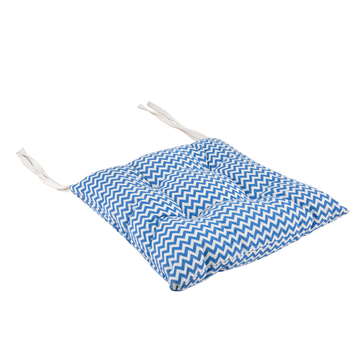 Abstract Soft 16" x 16" Square Chair Pad (Blue)