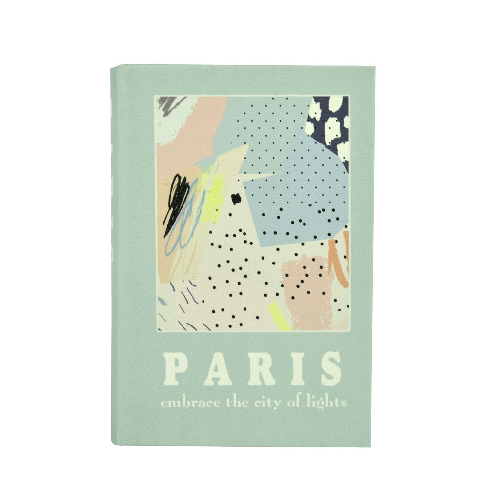 Paris Book Shaped Storage Box (Small, Blue)