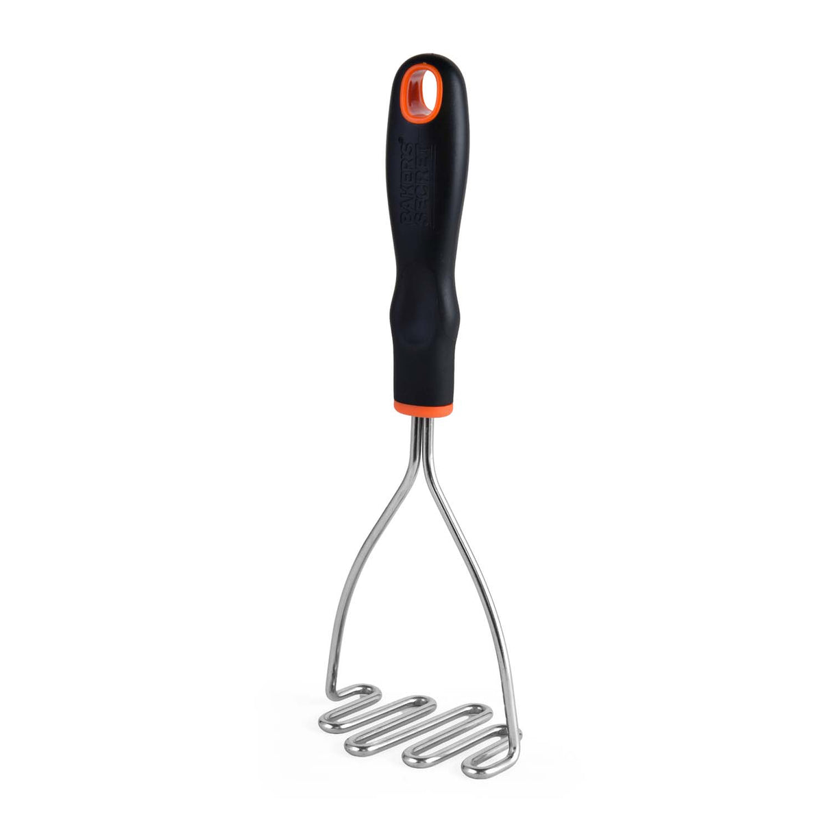 Baker's Secret Stainless Steel Potato Masher- Silver