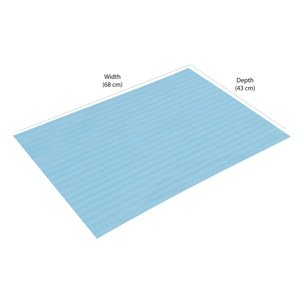 Stripes Microfiber 17" x 27" Pillow Covers Set of 2- Blue
