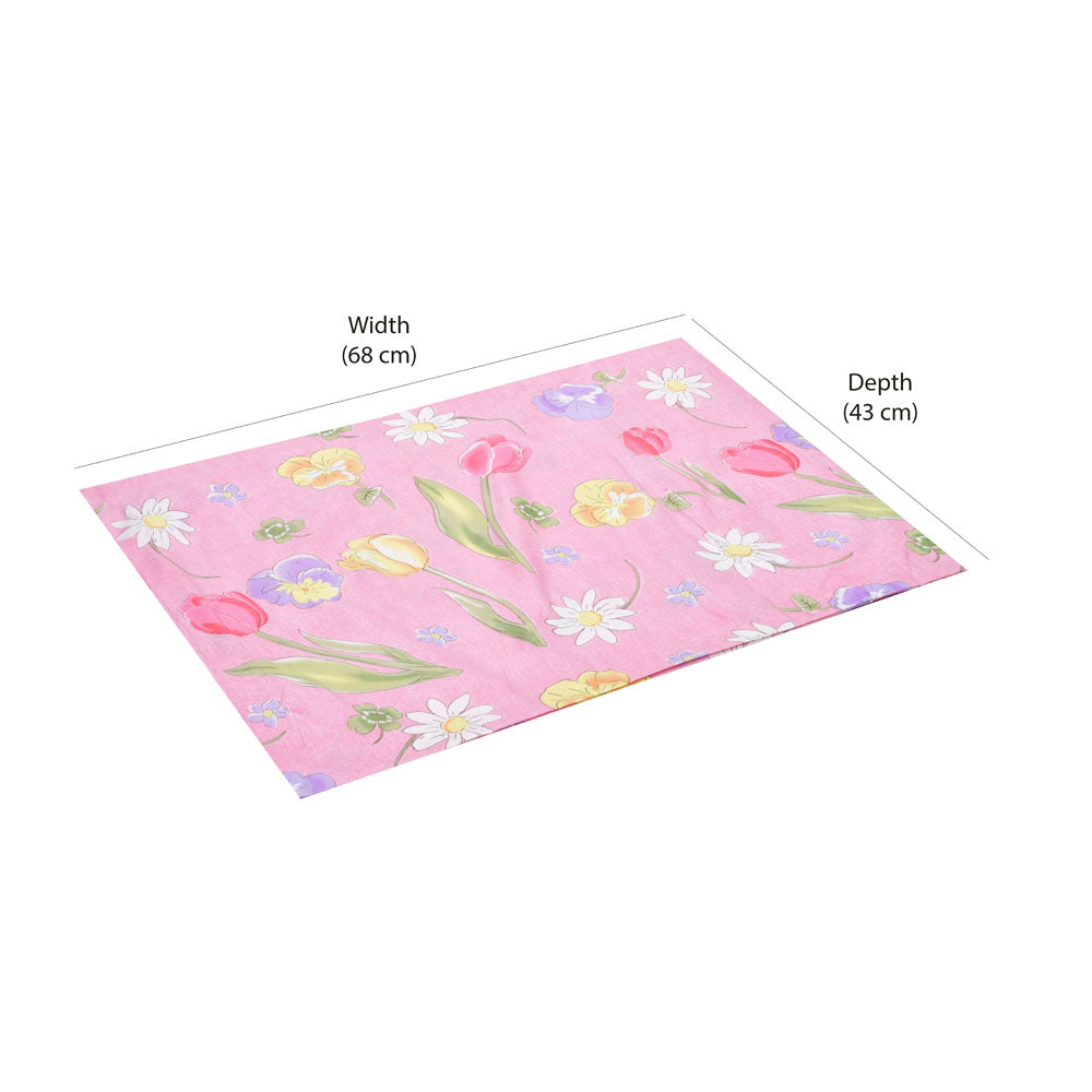 Floral Microfiber 17" x 27" Pillow Covers Set of 2- Pink