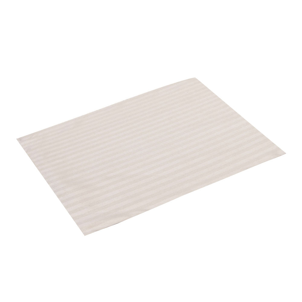 Stripes Microfiber 17" x 27" Pillow Covers Set of 2- Cream