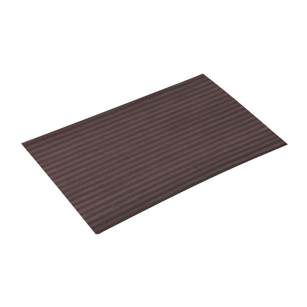 Stripes Microfiber 17" x 27" Pillow Covers Set of 2- Brown