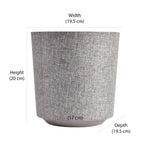Textured Design Polypropylene Planter (Taupe)