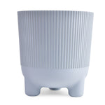Fluting Design Decorative Polypropylene Planter (Grey)