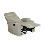 Parlor Massage Chair with Manual Recliner (Beige)