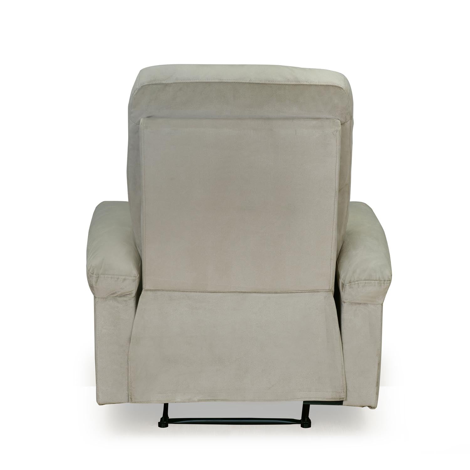 Parlor Massage Chair with Manual Recliner (Beige)