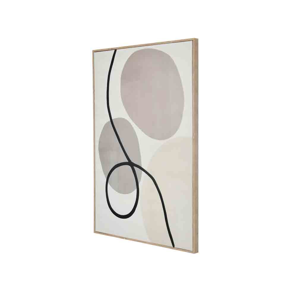 Abstract Decorative Wall Painting- Beige & Cream