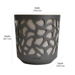 Mosaic Decorative Polypropylene Planter (Taupe)
